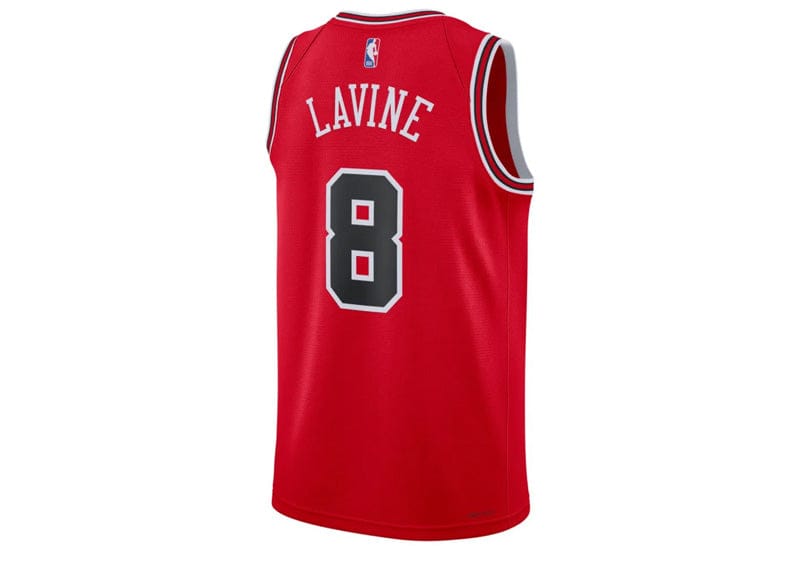Nike streetwear Nike NBA Chicago Bulls Zach Lavine 8 Icon Edition Swingman Jersey Chicago Red/Black/White