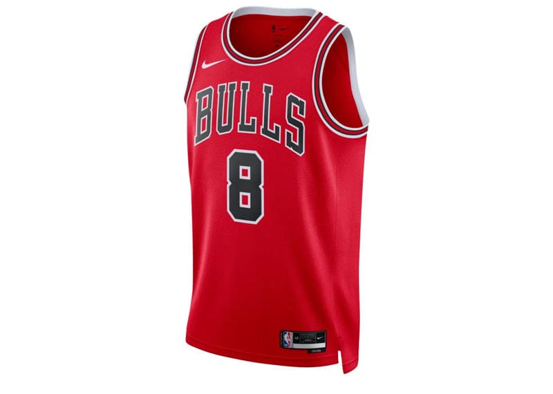 Nike streetwear Nike NBA Chicago Bulls Zach Lavine 8 Icon Edition Swingman Jersey Chicago Red/Black/White