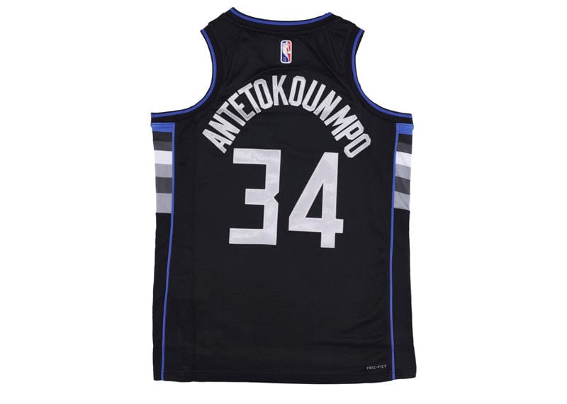 Nike NBA Milwaukee Bucks Giannis Antetokounmpo MVP Jersey Black Court Order