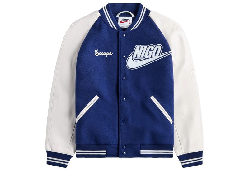 Nike x Nigo NRG Varsity Jacket Navy – Court Order Nike x Nigo NRG Varsity Jacket Navy – Court Order
