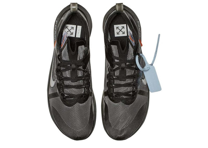 off white zoom fly black silver