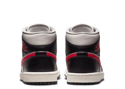 Nike Sneakers Womens Air Jordan 1 Mid 'Black College Grey'