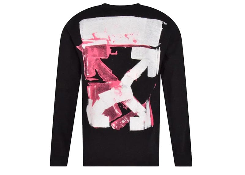 OFF-WHITE streetwear OFF-WHITE Acrylic Arrow L/S T-Shirt Black
