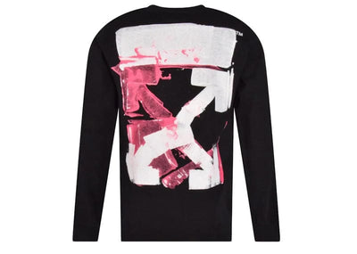 OFF-WHITE streetwear OFF-WHITE Acrylic Arrow L/S T-Shirt Black
