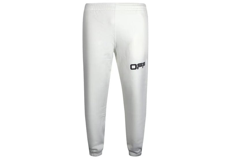 Off-White Streetwear Off-White Airport Tape Logo Sweatpants White