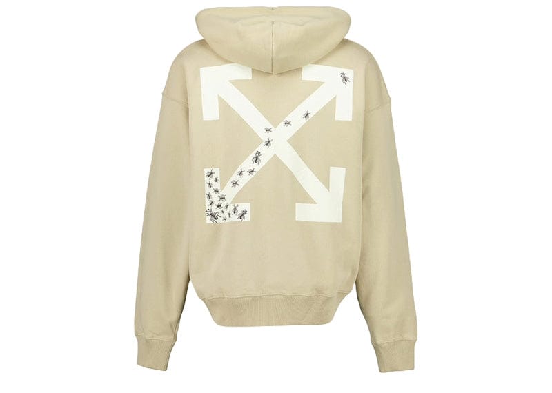 Off-White Streetwear Off-White Ants Arrow Skate Hoodie Beige