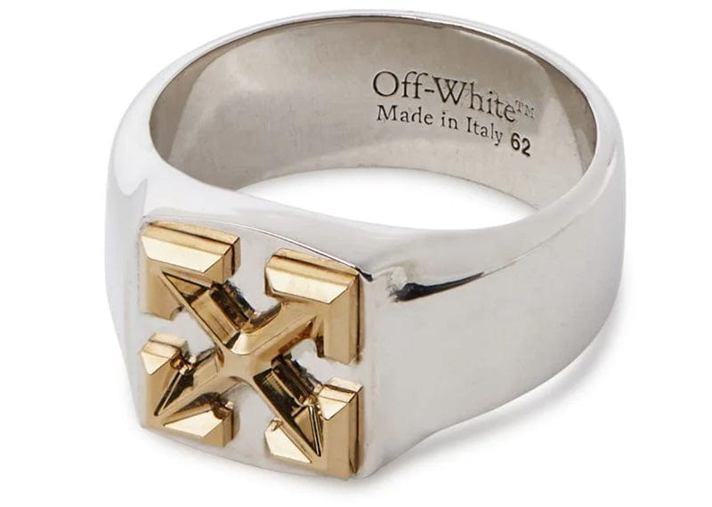 Off-White Accessories Off-White Arrow Ring Bicolor Silver Gold
