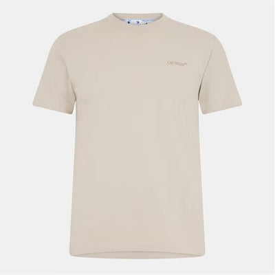Off-White Streetwear Off-White Arrows Motif S/S Tee Beige