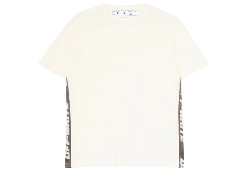 OFF-WHITE Streetwear OFF-WHITE ATHL Logo Band SS T-SHIRT Beige No Colour