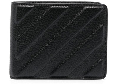 Off-White Accessories Off-White Binder Bi-Fold Diagonal Stripes Wallet Black