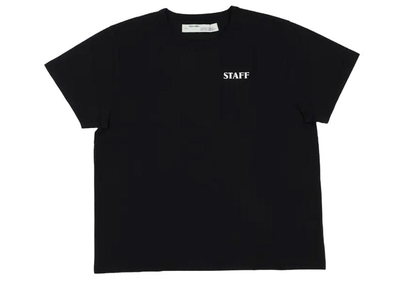 Off-White Streetwear Off-White Black Staff Uniform T-Shirt