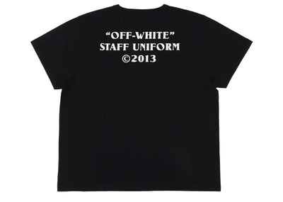 Off-White Streetwear Off-White Black Staff Uniform T-Shirt