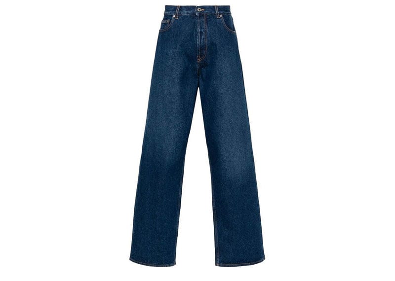 Off-White Streetwear Off-White Blue Denim Logo Jeans
