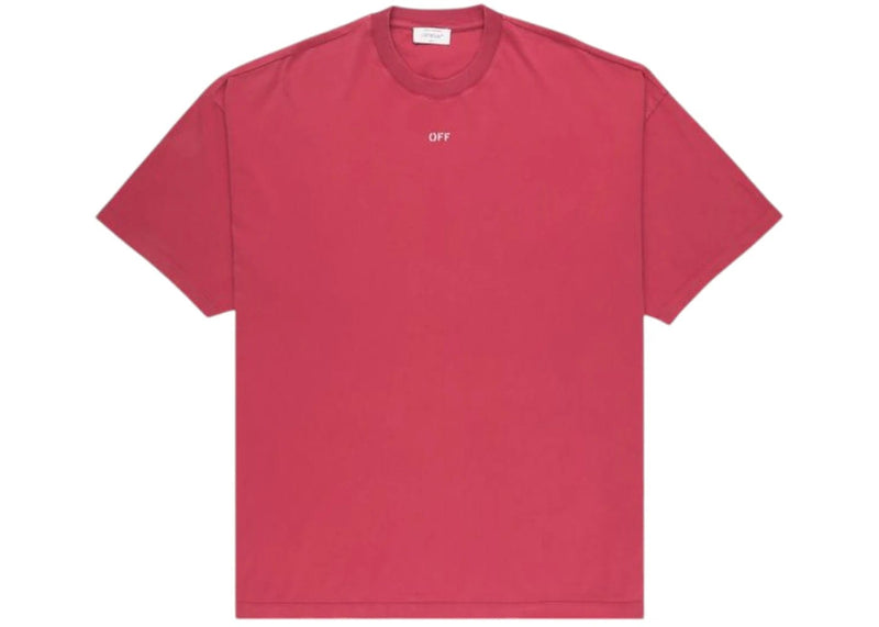OFF-WHITE streetwear OFF-WHITE Bw S.Matthew Over S/S T-shirt Rio Red