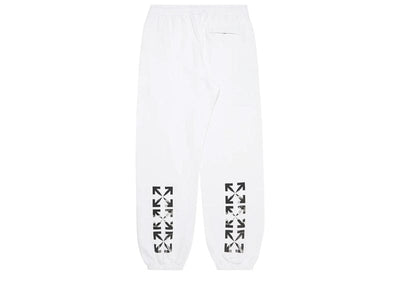 Off-White Streetwear Off-White Caravaggio Arrow Slim Sweatpants White Black