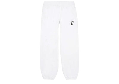 Off-White Streetwear Off-White Caravaggio Arrow Slim Sweatpants White Black