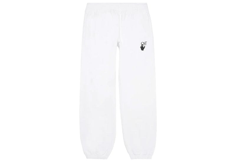 Off-White Streetwear Off-White Caravaggio Arrow Slim Sweatpants White Black