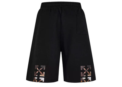Off-White Streetwear Off-White Caravaggio Arrow Sweatshorts Black