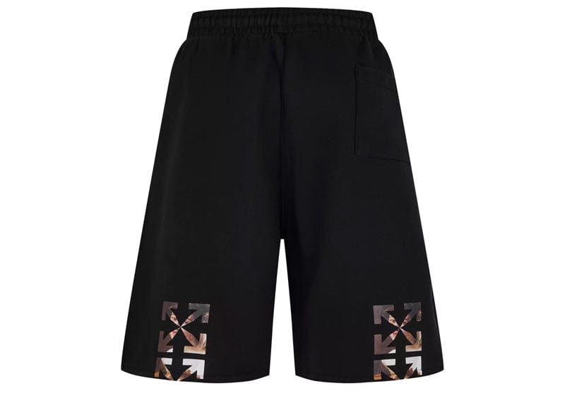Off-White Streetwear Off-White Caravaggio Arrow Sweatshorts Black