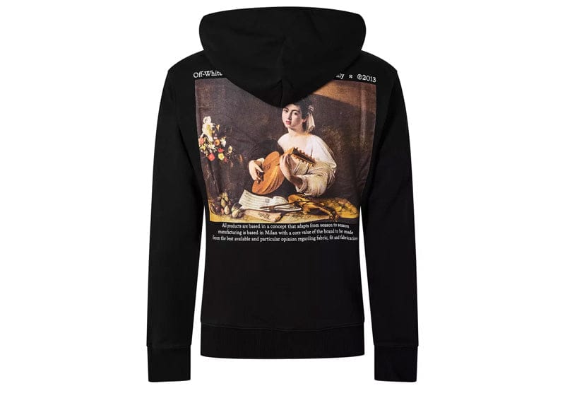 Off-White Streetwear Off-White Caravaggio Lute Slim Hoodie Black/White