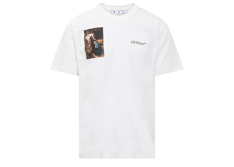 OFF-WHITE streetwear OFF-WHITE Caravaggio Lute Slim S/S T-Shirt White