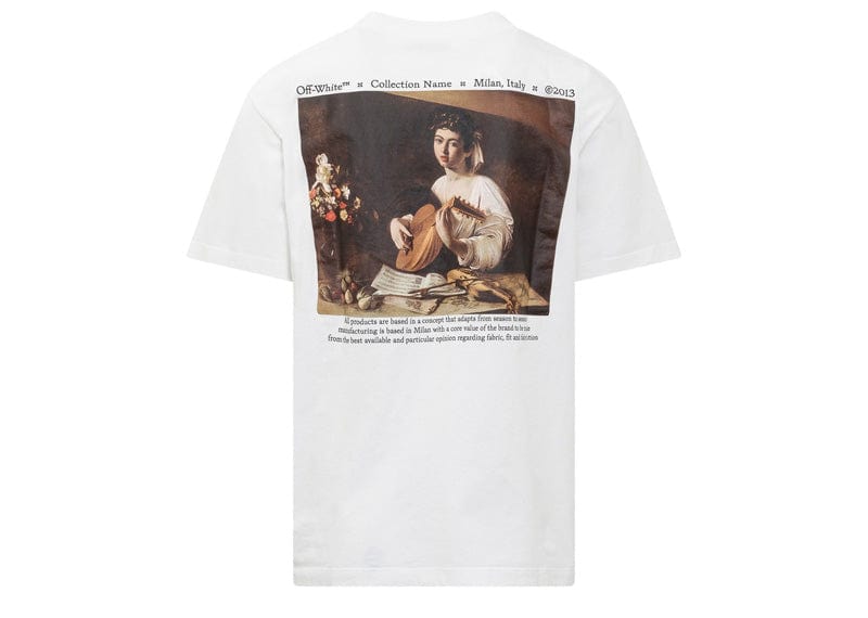 OFF-WHITE streetwear OFF-WHITE Caravaggio Lute Slim S/S T-Shirt White