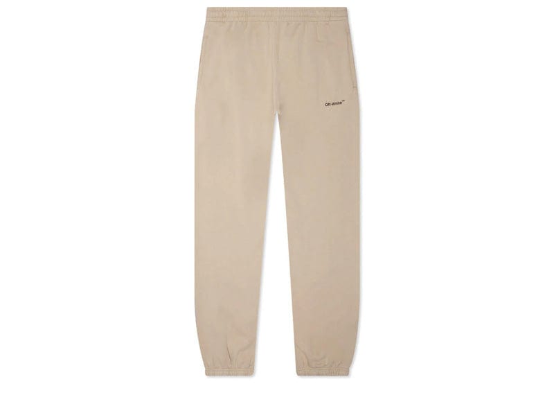 OFF-WHITE streetwear OFF-WHITE Caravaggio Saint Jerome Writing Diag Slim Fit Sweatpants Beige/Black/White