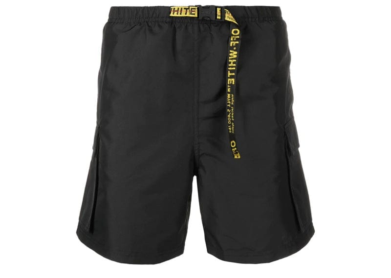 OFF-WHITE Streetwear OFF-WHITE Classic Ind Cargo Swimshorts - Black/Yellow