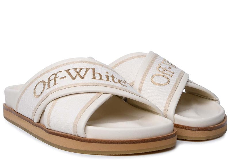 Off-White Sneakers Off-White Cloud Criss Cross Slide Beige