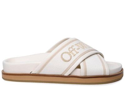 Off-White Sneakers Off-White Cloud Criss Cross Slide Beige
