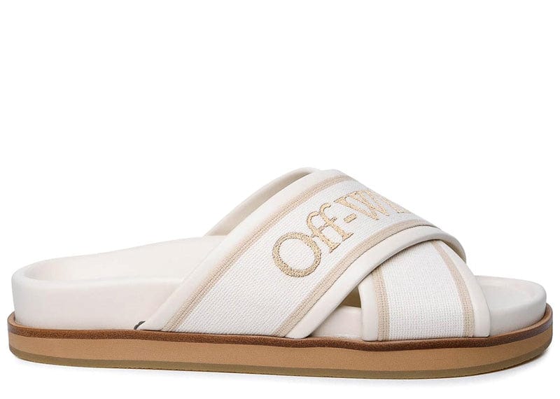 Off-White Sneakers Off-White Cloud Criss Cross Slide Beige