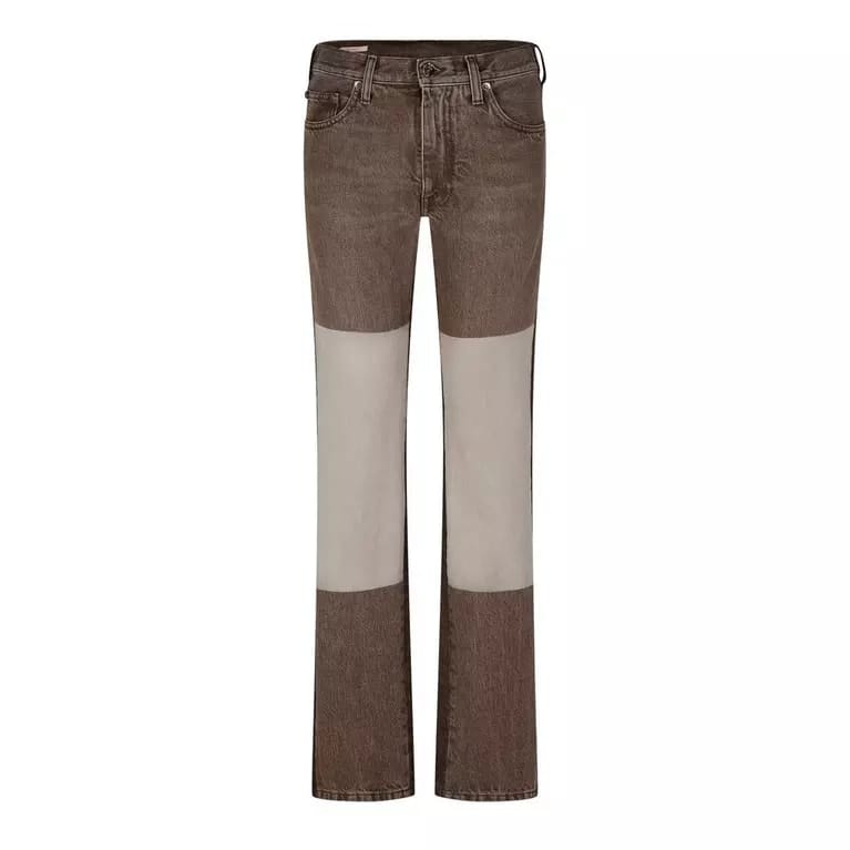 Off-White Streetwear Off-White Diagonal Slim Fit Jeans Washed Brown