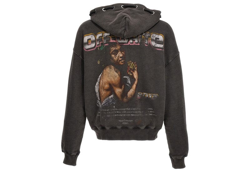 OFF-WHITE streetwear OFF-WHITE Digit Bacchus Cotton Hoodie Black