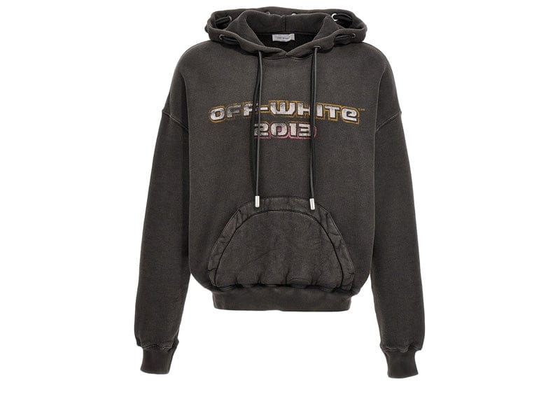 OFF-WHITE streetwear OFF-WHITE Digit Bacchus Cotton Hoodie Black