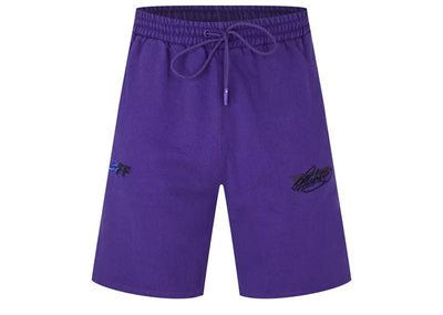 Off-White Streetwear Off-White Embroidered Skate Sweatshorts Purple