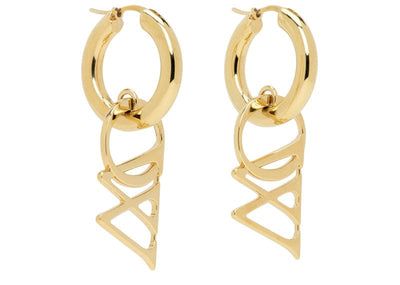 Off-White Accessories Off-White Gold OW Hoop Earrings