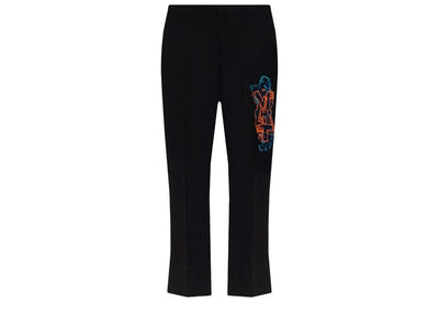 OFF-WHITE Streetwear OFF-WHITE Graf Coupe Slim Pant Black Fluorescent Orange