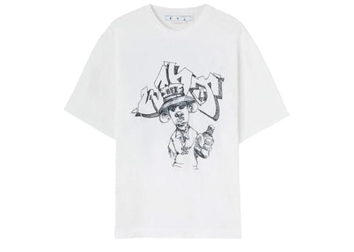 Off-White Streetwear Off White Graffiti Freestyle Skate Embroided tee White