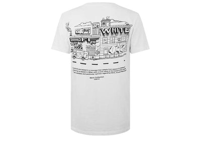 Off-White Streetwear Off-White Graffiti Zine Over Skate Short Sleeve Tee White/Black