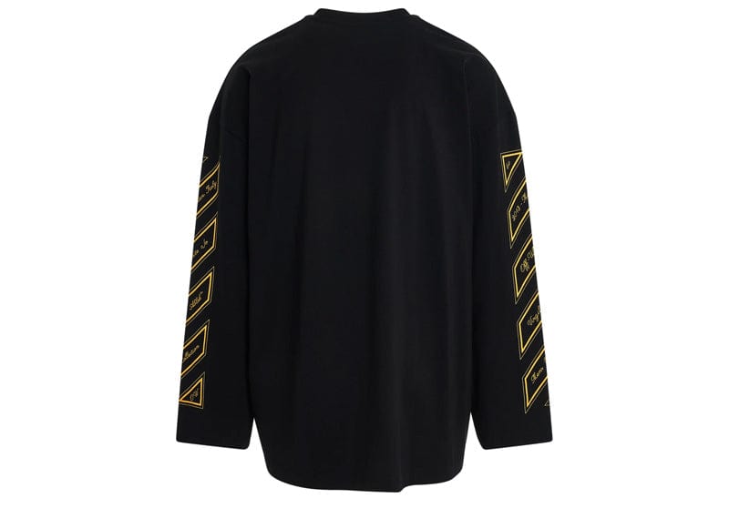 Black and yellow off white shirt online