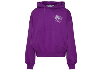 OFF-WHITE streetwear OFF-WHITE Hand Arrow Boxy Hoodie Orchid/White