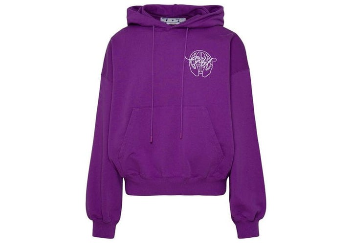 OFF-WHITE Hand Arrow Boxy Hoodie Orchid/White – Court Order