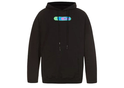 Off-White Streetwear Off-White High Weed Extra Long Black Hoodie