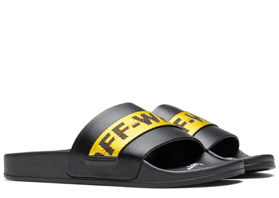 Off-White Sneakers OFF-WHITE Industrial Belt Slides Black Yellow