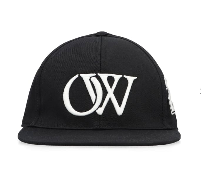 Off-White Accessories Off-White Logo Embroidered Baseball Cap Black