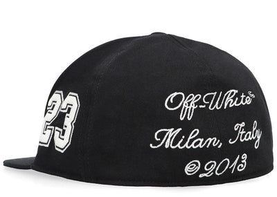 Off-White Accessories Off-White Logo Embroidered Baseball Cap Black