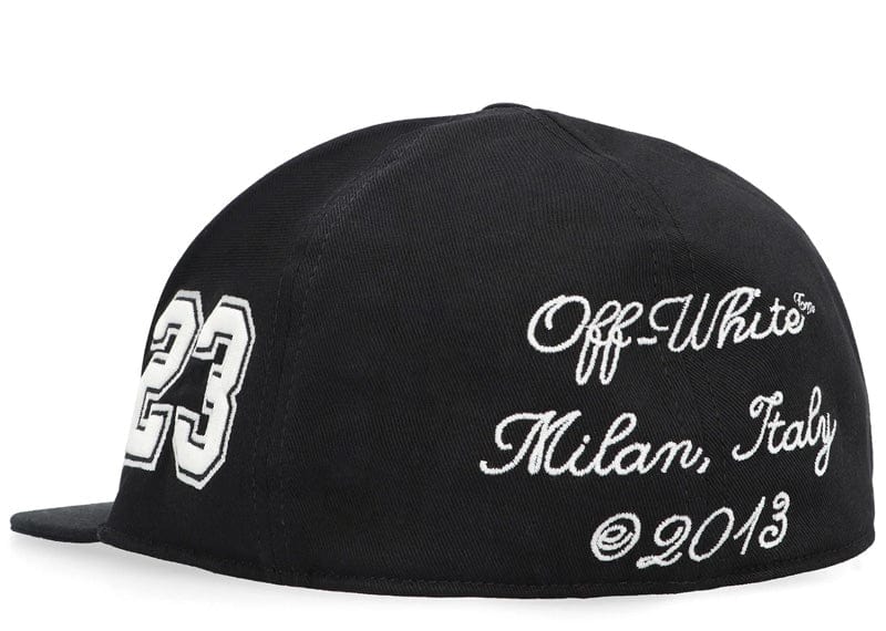 Off-White Accessories Off-White Logo Embroidered Baseball Cap Black