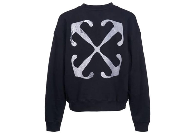 OFF-WHITE streetwear OFF-WHITE Logo-Print Long-Sleeve Sweatshirt Black