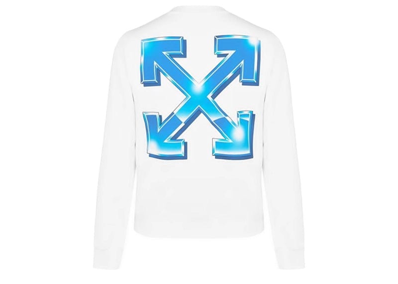 Blue White Off Sweatshirt OFF WHITE HOODIE BLUE- MEDIUM – Affluent
