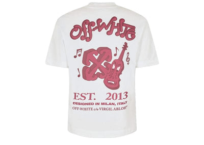 Off-White Streetwear Off-White Music Skate S/S Tee White Red
